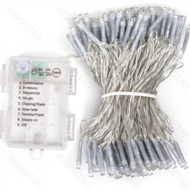 15m Αδιάβροχα IP44 Χριστουγεννιάτικα Λαμπάκια Μπαταρίας με Πολύχρωμο RGBY Φωτισμό και 8 Προγράμματα Λειτουργίας - AIGOSTAR 15m Αδιάβροχα IP44 Χριστουγεννιάτικα Λαμπάκια Μπαταρίας με Πολύχρωμο RGBY Φωτισμό και 8 Προγράμματα Λειτουργίας - AIGOSTAR