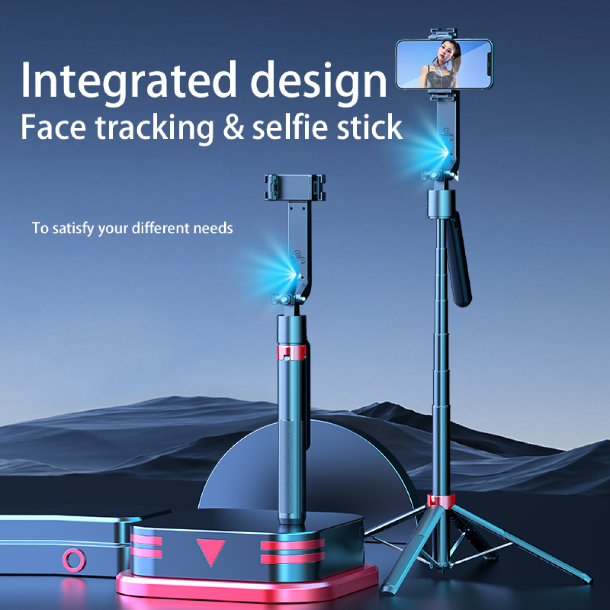 2 in 1 AI Selfie Stick & Gimbal Q185 με Αυτόματη Παρακολούθηση Προσώπου, Περιστροφή 360°, Τρίποδο & Ασύρματο Τηλεχειριστήριο 2 in 1 AI Selfie Stick & Gimbal Q185 με Αυτόματη Παρακολούθηση Προσώπου, Περιστροφή 360°, Τρίποδο & Ασύρματο Τηλεχειριστήριο