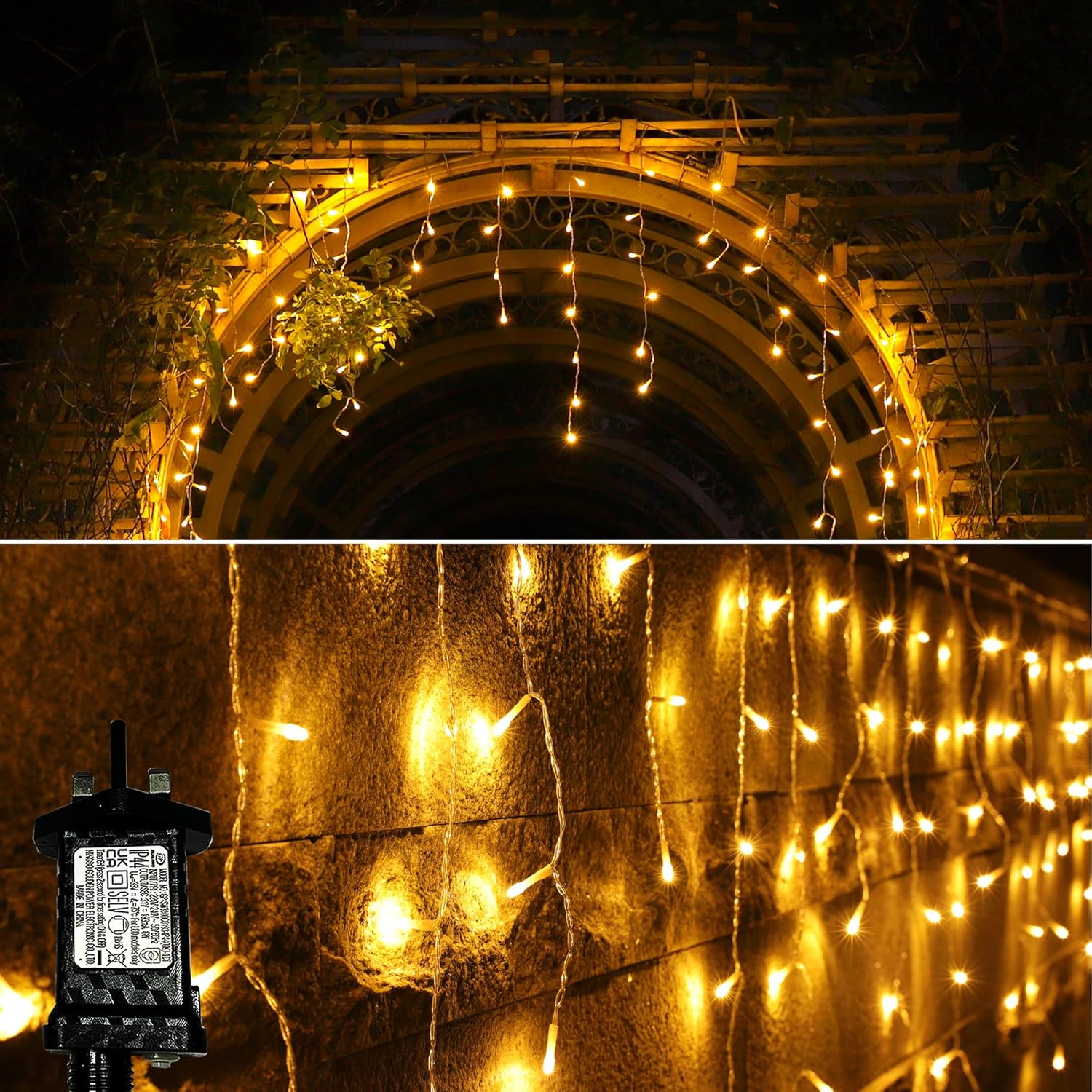 20x0,4m Χριστουγεννιάτικα Φωτάκια - Ασύμμετρη Κουρτίνα Βροχή - Θερμού Λευκού Φωτισμού - Εσωτερικού & Εξωτερικού Χώρου - AIGOSTAR 20x0,4m Χριστουγεννιάτικα Φωτάκια - Ασύμμετρη Κουρτίνα Βροχή - Θερμού Λευκού Φωτισμού - Εσωτερικού & Εξωτερικού Χώρου - AIGOSTAR