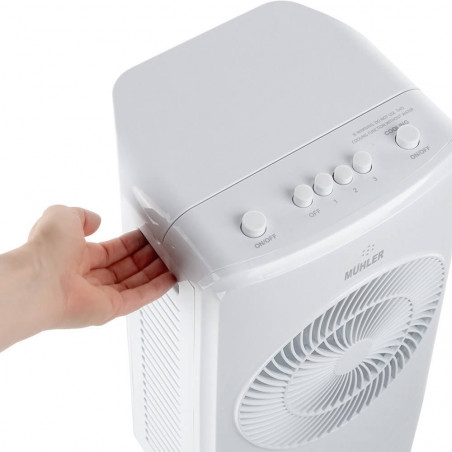 3 σε 1 Φορητό Air Cooler, Υγραντήρας και Καθαριστής Σκόνης Αέρα 4L 65W - Muhler 3 σε 1 Φορητό Air Cooler, Υγραντήρας και Καθαριστής Σκόνης Αέρα 4L 65W - Muhler