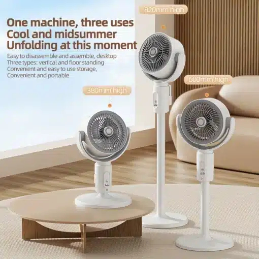 3 σε 1 Φορητός Aνεμιστήρας Ρυθμιζόμενος USB με 5 επίπεδα ρύθμισης ροής αέρα & τηλεχειριστήριο – Λευκό 3 σε 1 Φορητός Aνεμιστήρας Ρυθμιζόμενος USB με 5 επίπεδα ρύθμισης ροής αέρα & τηλεχειριστήριο – Λευκό