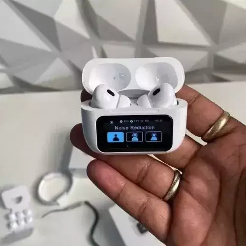 A9 Pro In-ear Bluetooth Handsfree με ANC & Οθόνη στη Θήκη - Λευκά A9 Pro In-ear Bluetooth Handsfree με ANC & Οθόνη στη Θήκη - Λευκά