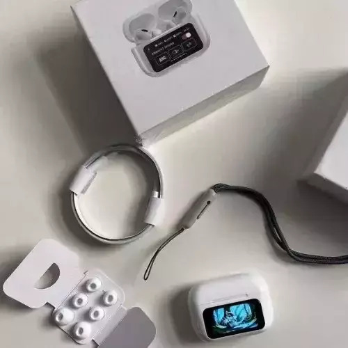A9 Pro In-ear Bluetooth Handsfree με ANC & Οθόνη στη Θήκη - Λευκά A9 Pro In-ear Bluetooth Handsfree με ANC & Οθόνη στη Θήκη - Λευκά