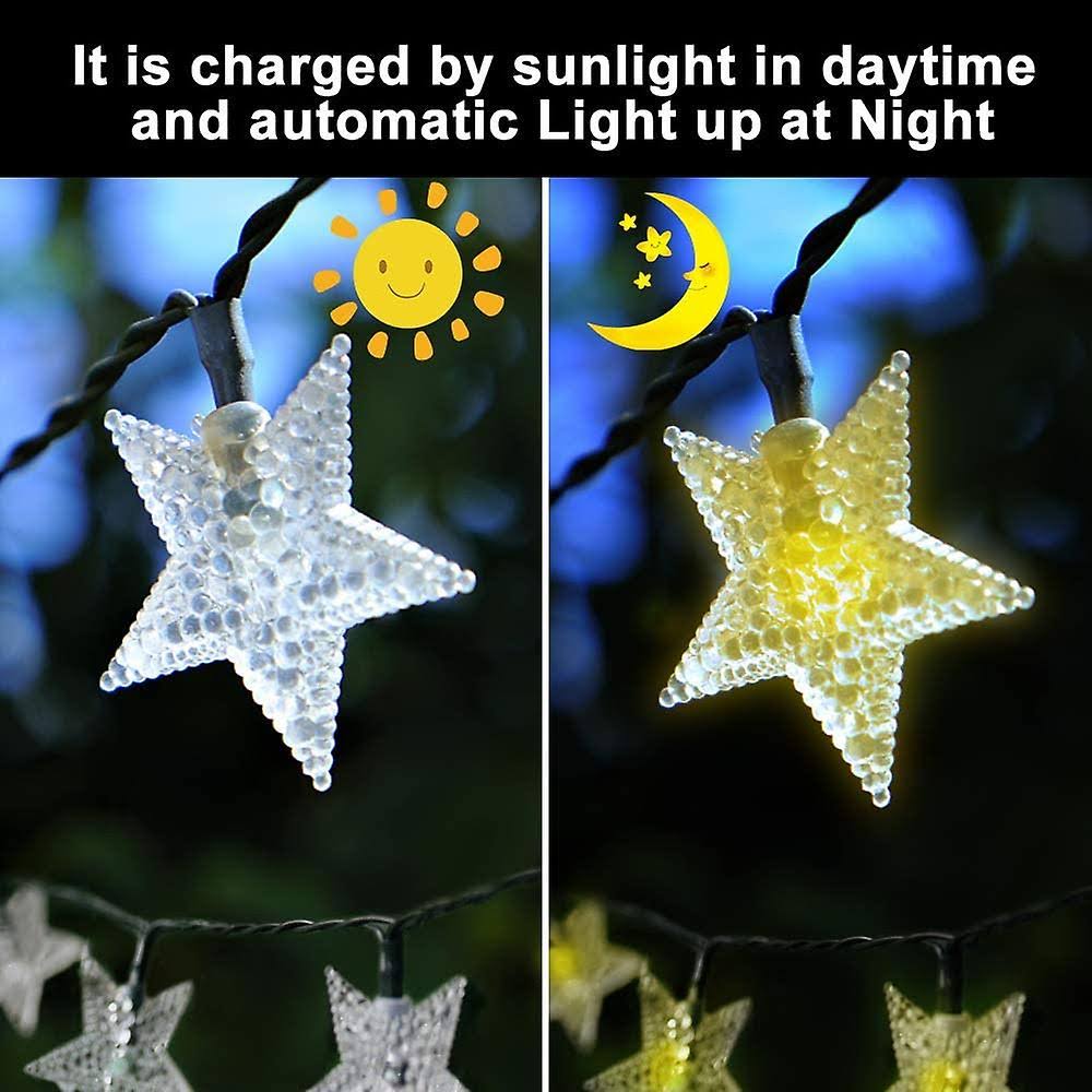 Αδιάβροχα Ηλιακά Διακοσμητικά Χριστουγεννιάτικα Φωτάκια LED Εξωτερικού Χώρου με Φωτοβολταϊκό Πάνελ Θερμού Φωτισμού Αδιάβροχα Ηλιακά Διακοσμητικά Χριστουγεννιάτικα Φωτάκια LED Εξωτερικού Χώρου με Φωτοβολταϊκό Πάνελ Θερμού Φωτισμού