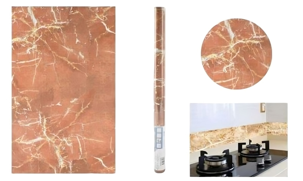 Αδιάβροχη Αυτοκόλλητη Ταπετσαρία Τοίχου - Καφέ Μάρμαρο - Ρολό 200 x 45cm Αδιάβροχη Αυτοκόλλητη Ταπετσαρία Τοίχου - Καφέ Μάρμαρο - Ρολό 200 x 45cm