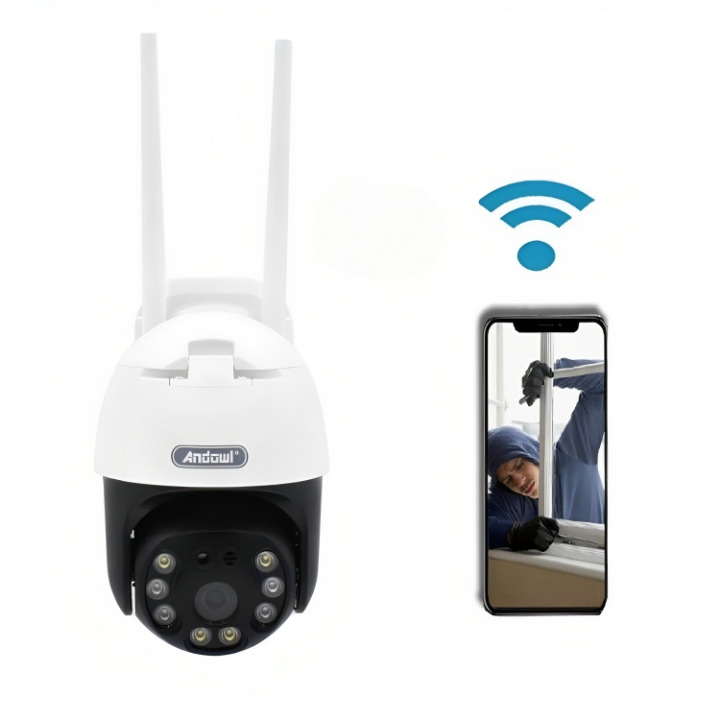 Αδιάβροχη Εξωτερική IP Κάμερα Καταγραφής 360° 1080p WiFi - Με Αμφίδρομη Επικοινωνία - Andowl Αδιάβροχη Εξωτερική IP Κάμερα Καταγραφής 360° 1080p WiFi - Με Αμφίδρομη Επικοινωνία - Andowl