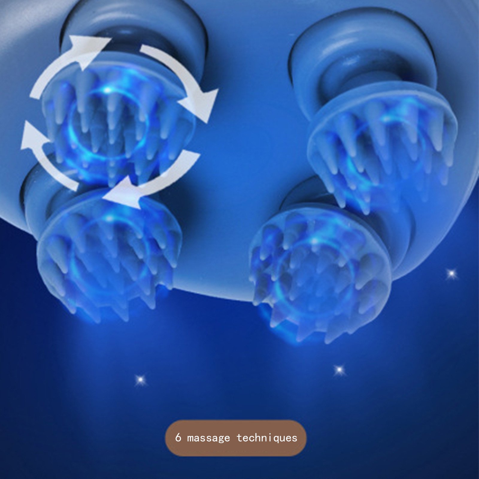 Αδιάβροχη Επαναφορτιζόμενη Πολυλειτουργική ηλεκτρική Συσκευή μασάζ Κεφαλής - Σώματος USB Φώρτισης Κόκκινο Αδιάβροχη Επαναφορτιζόμενη Πολυλειτουργική ηλεκτρική Συσκευή μασάζ Κεφαλής - Σώματος USB Φώρτισης Κόκκινο