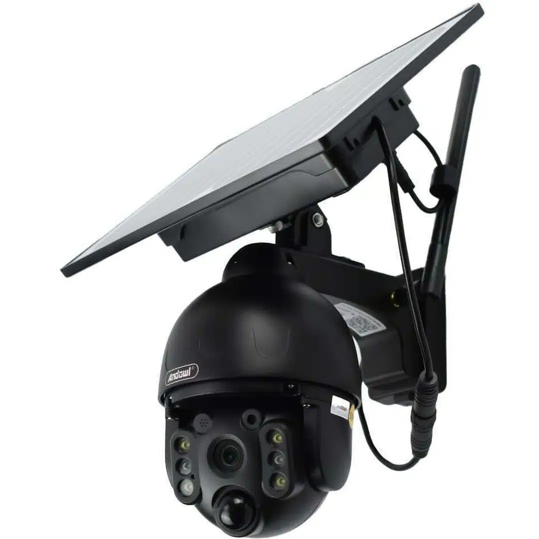 Andowl IP Κάμερα Παρακολούθησης Wi-Fi 1080p Full HD Αδιάβροχη Μπαταρίας με Αμφίδρομη Επικοινωνία σε Μαύρο Χρώμα Andowl IP Κάμερα Παρακολούθησης Wi-Fi 1080p Full HD Αδιάβροχη Μπαταρίας με Αμφίδρομη Επικοινωνία σε Μαύρο Χρώμα