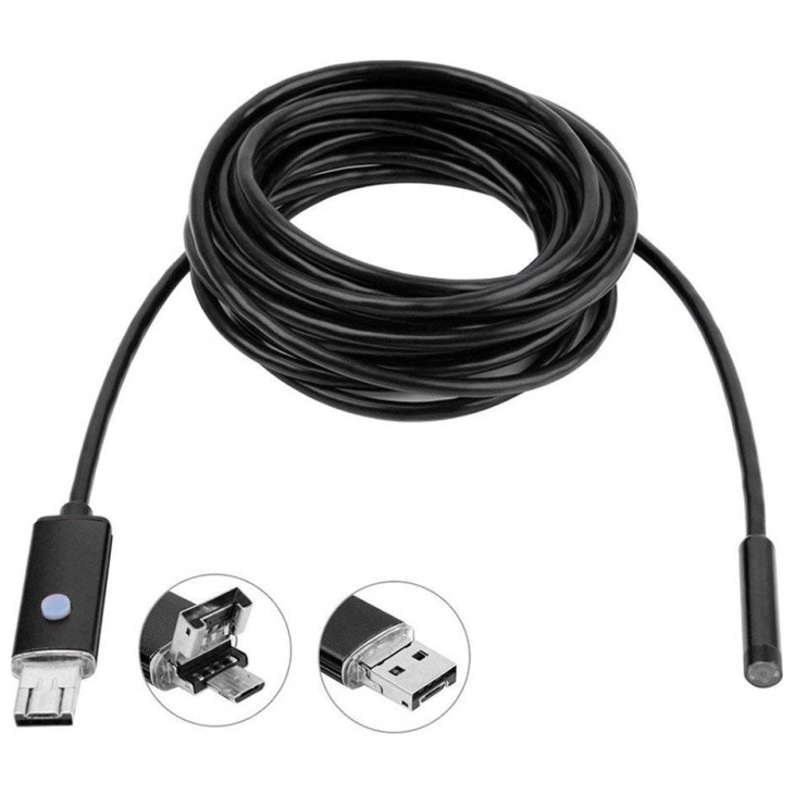 Αδιάβροχη LED Ενδοσκοπική Κάμερα 2MP για Κινητό USB MicroUSB OTG με Ανάλυση 640x480p & Καλώδιο 10m Αδιάβροχη LED Ενδοσκοπική Κάμερα 2MP για Κινητό USB MicroUSB OTG με Ανάλυση 640x480p & Καλώδιο 10m