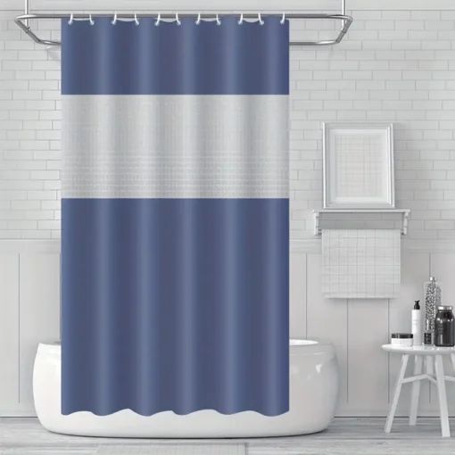 Αδιάβροχη Πλαστική Κουρτίνα Μπάνιου 180×180 cm Μπλε Αδιάβροχη Πλαστική Κουρτίνα Μπάνιου 180×180 cm Μπλε