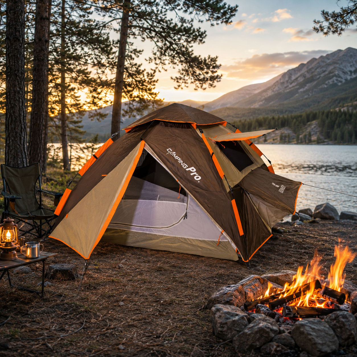 Αδιάβροχη Σκηνή Camping Αυτόματου Στησίματος με 2 Πόρτες και 4 Παράθυρα με Σίτες - Camping Pro Air Keumer Αδιάβροχη Σκηνή Camping Αυτόματου Στησίματος με 2 Πόρτες και 4 Παράθυρα με Σίτες - Camping Pro Air Keumer