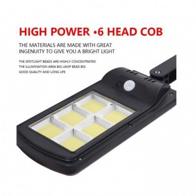 Αδιάβροχο Επιτοίχιο Ηλιακό Φωτιστικό LED 30W 6 LED COB με 3 Λειτουργίες Φωτισμού Αισθητήρα Κίνησης και Τηλεχειριστήριο Jortan Αδιάβροχο Επιτοίχιο Ηλιακό Φωτιστικό LED 30W 6 LED COB με 3 Λειτουργίες Φωτισμού Αισθητήρα Κίνησης και Τηλεχειριστήριο Jortan