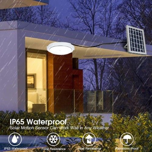 Αδιάβροχο Ηλιακό Φωτιστικό Οροφής 350W LED με Timer & Χειριστήριο - Solar LED Lamp Άσπρο Αδιάβροχο Ηλιακό Φωτιστικό Οροφής 350W LED με Timer & Χειριστήριο - Solar LED Lamp Άσπρο