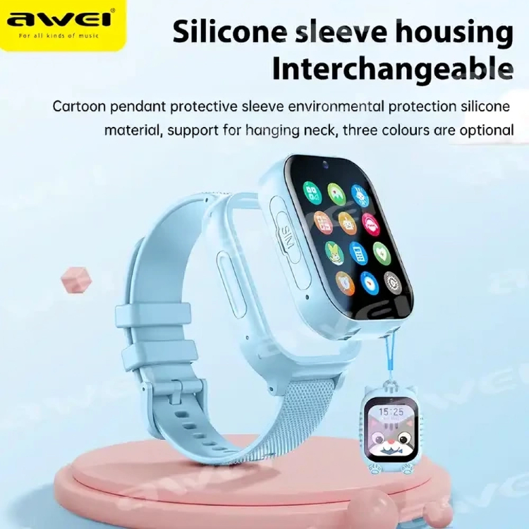 Αδιάβροχο Παιδικό Smartwatch 4G με Εντοπισμό GPS LBS και Βιντεοκλήσεις - Awei Αδιάβροχο Παιδικό Smartwatch 4G με Εντοπισμό GPS LBS και Βιντεοκλήσεις - Awei