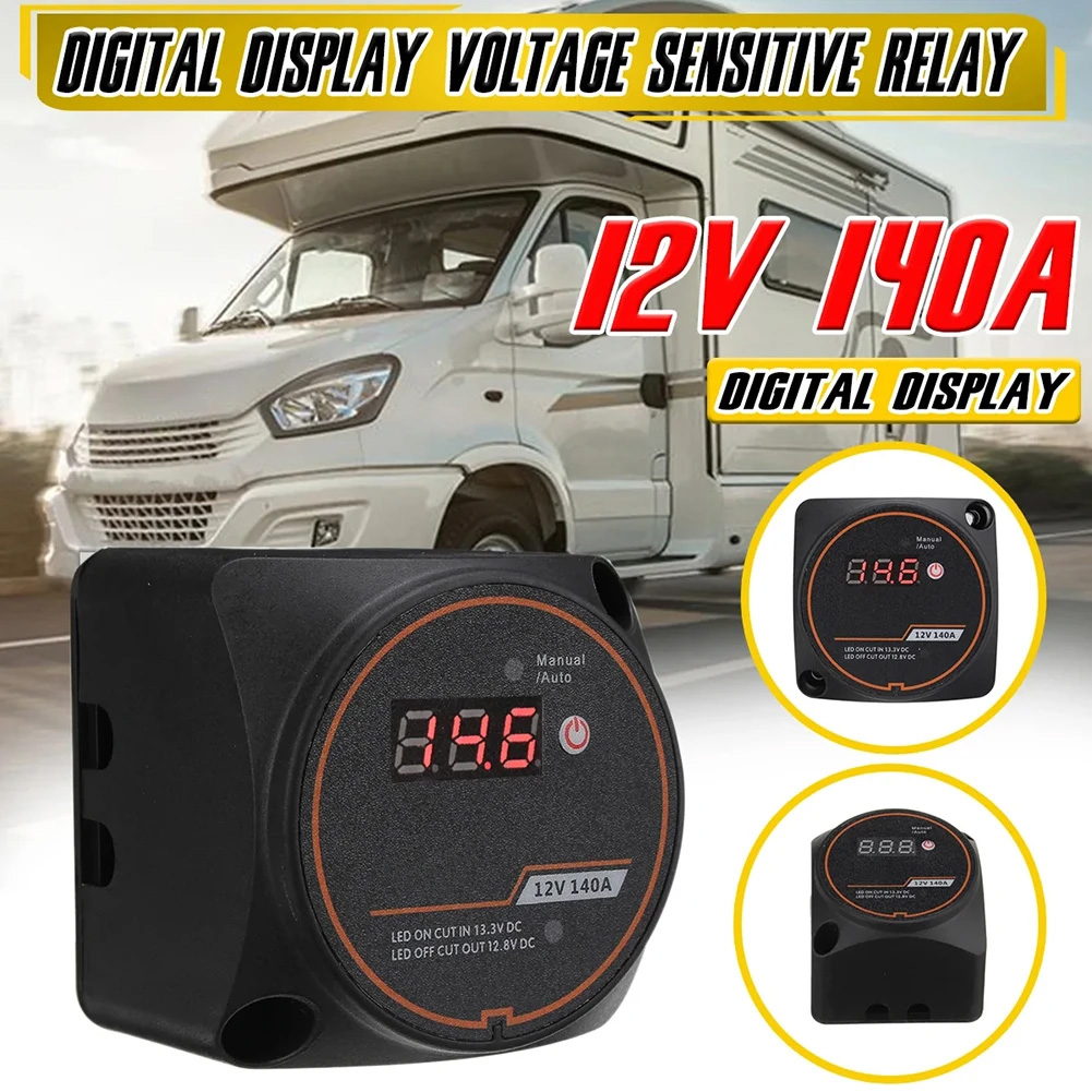 Αδιάβροχο Ψηφιακό Βολτόμετρο - Ρελέ VSR 12V 140A με Προστασία Απομόνωσης & Υπέρτασης για Σκάφη, Φορτηγά, Αυτοκίνητα - Μαύρο Αδιάβροχο Ψηφιακό Βολτόμετρο - Ρελέ VSR 12V 140A με Προστασία Απομόνωσης & Υπέρτασης για Σκάφη, Φορτηγά, Αυτοκίνητα - Μαύρο