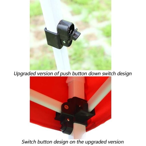 Αδιάβροχο Πτυσσόμενο Κιόσκι-Τέντα Εξωτερικού Χώρου Αντιανεμικό 3x3m σε Κόκκινο Χρώμα Αδιάβροχο Πτυσσόμενο Κιόσκι-Τέντα Εξωτερικού Χώρου Αντιανεμικό 3x3m σε Κόκκινο Χρώμα