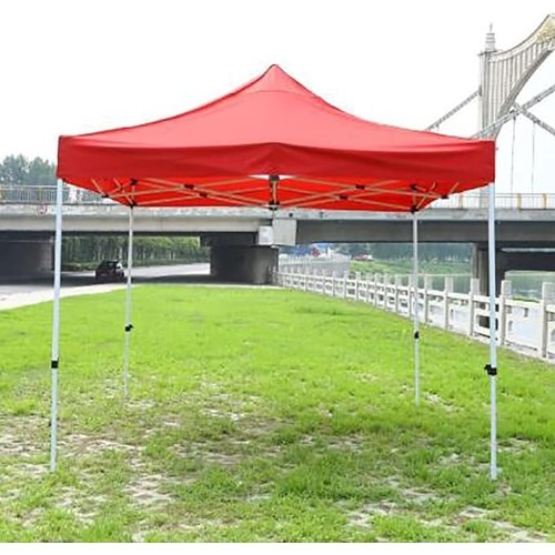 Αδιάβροχο Πτυσσόμενο Κιόσκι-Τέντα Εξωτερικού Χώρου Αντιανεμικό 3x3m σε Κόκκινο Χρώμα Αδιάβροχο Πτυσσόμενο Κιόσκι-Τέντα Εξωτερικού Χώρου Αντιανεμικό 3x3m σε Κόκκινο Χρώμα