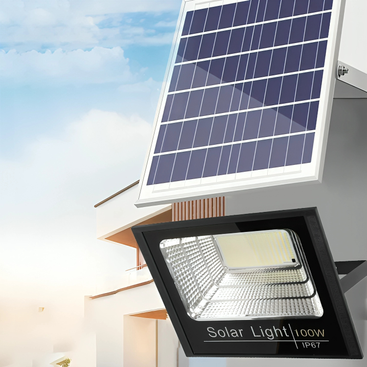 Αδιάβροχος Ηλιακός Προβολέας 2000W 1600 SMD LED - Με 2 Ηλιακά Πάνελ & Τηλεχειριστήριο - RiXME Αδιάβροχος Ηλιακός Προβολέας 2000W 1600 SMD LED - Με 2 Ηλιακά Πάνελ & Τηλεχειριστήριο - RiXME