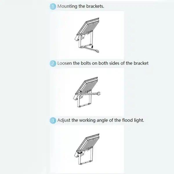 AIGOSTAR Επιτοίχιος Αδιάβροχος LED SMD 8900LM Προβολέας 100W-220V Λευκού Φωτισμού AIGOSTAR Επιτοίχιος Αδιάβροχος LED SMD 8900LM Προβολέας 100W-220V Λευκού Φωτισμού