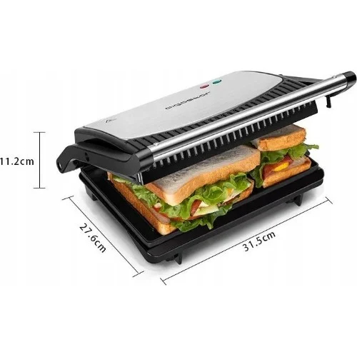 Aigostar Τοστιέρα 800W με Αντικολλητικές Πλάκες και Πλήρες Άνοιγμα 180° Aigostar Τοστιέρα 800W με Αντικολλητικές Πλάκες και Πλήρες Άνοιγμα 180°