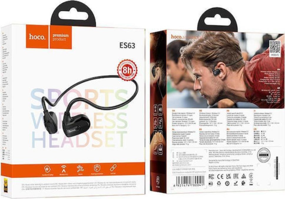 Ακουστικά Open-Ear Bluetooth με Αντοχή στον Ιδρώτα - Hoco Ακουστικά Open-Ear Bluetooth με Αντοχή στον Ιδρώτα - Hoco