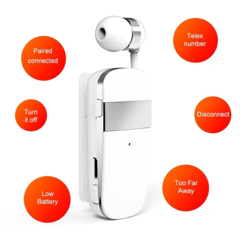 Ακουστικό Bluetooth Handsfree In-Ear με Δυνατότητα Σύνδεησης 2 Συσκευών & Κλιπ - Fineblue Ακουστικό Bluetooth Handsfree In-Ear με Δυνατότητα Σύνδεησης 2 Συσκευών & Κλιπ - Fineblue