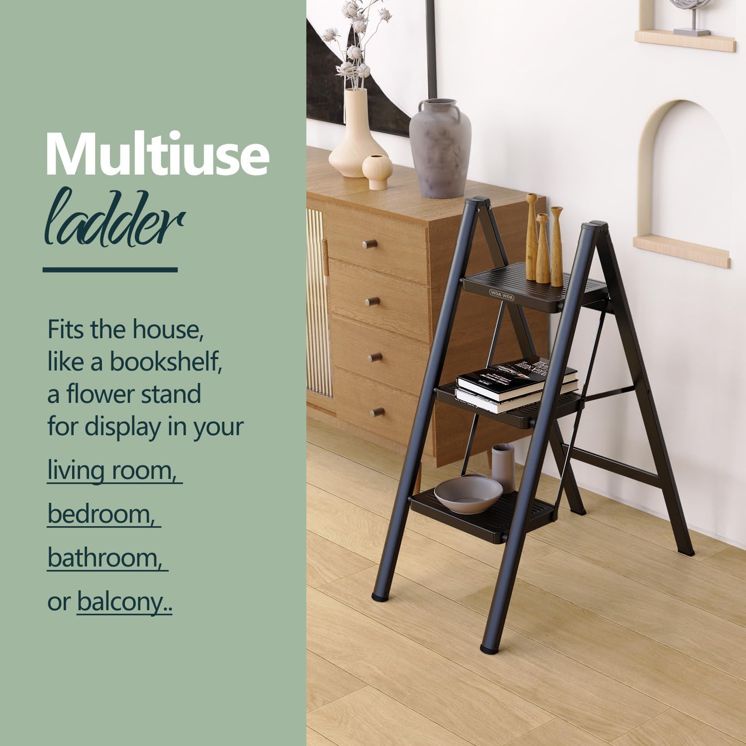 Αναδιπλούμενη Σκάλα Αλουμινίου με 3 Σκαλοπάτια - Με Αντοχή έως 270 Kg Αναδιπλούμενη Σκάλα Αλουμινίου με 3 Σκαλοπάτια - Με Αντοχή έως 270 Kg