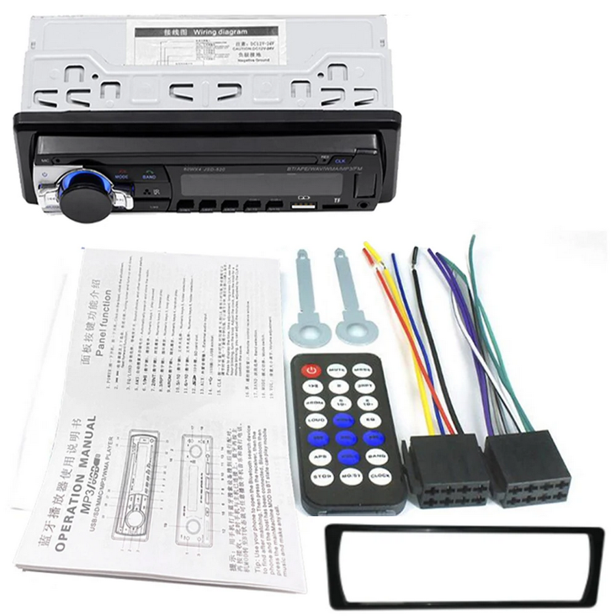 ANDOWL Ηχοσύστημα Αυτοκινήτου Universal MP3 Player, Ραδιόφωνο Bluetooth/USB με Χειριστήριο ANDOWL Ηχοσύστημα Αυτοκινήτου Universal MP3 Player, Ραδιόφωνο Bluetooth/USB με Χειριστήριο