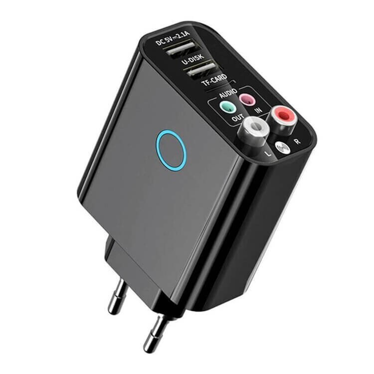 Andowl Πομπός Ήχου Δέκτης 2RCA Aux Wireless Audio Adapter με Τηλεχειριστήριο & Υποστήριξη Κάρτας TF & USB Flashdrive Φορτιστής Τοίχου Κ16 Andowl Πομπός Ήχου Δέκτης 2RCA Aux Wireless Audio Adapter με Τηλεχειριστήριο & Υποστήριξη Κάρτας TF & USB Flashdrive Φορτιστής Τοίχου Κ16