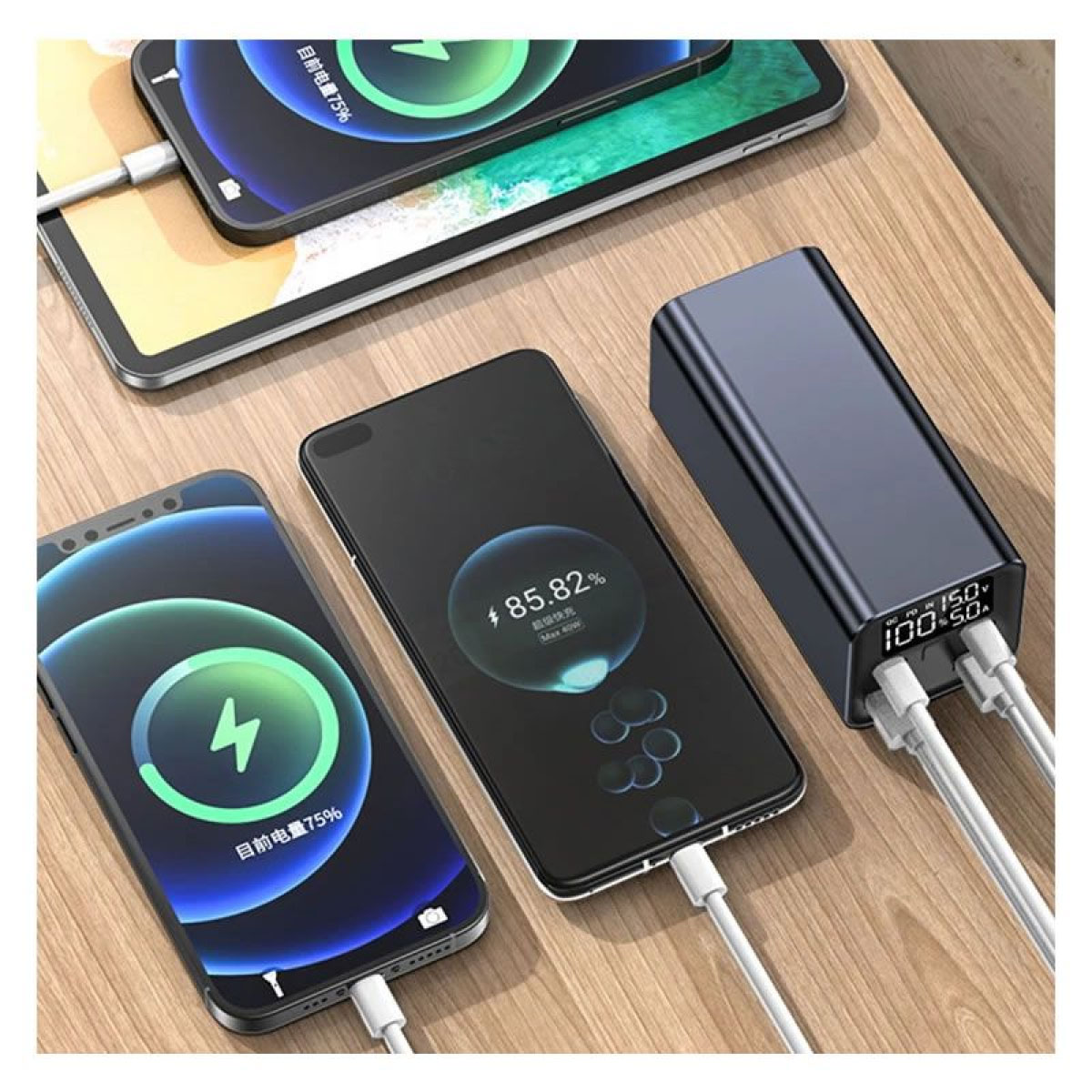 ANDOWL Power Bank 30000mAh 100W Με Διπλή Έξοδο USB-C & USB-A και Ψηφιακή Οθόνη ANDOWL Power Bank 30000mAh 100W Με Διπλή Έξοδο USB-C & USB-A και Ψηφιακή Οθόνη