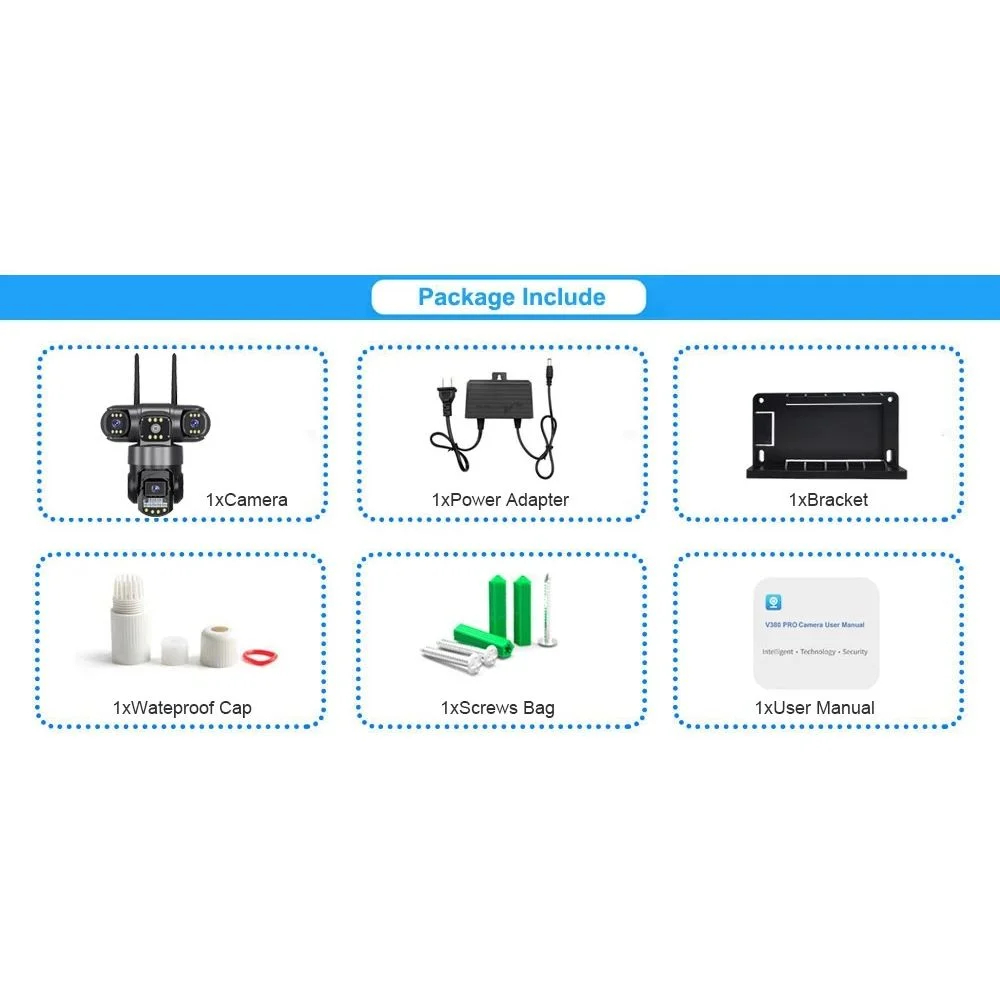 Andowl WiFi PTZ IP Κάμερα Ασφαλείας 8K με Τριπλό Φακό και Νυχτερινή Όραση Andowl WiFi PTZ IP Κάμερα Ασφαλείας 8K με Τριπλό Φακό και Νυχτερινή Όραση