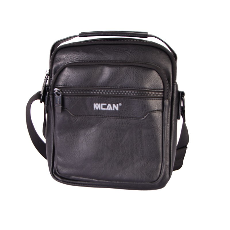 Ανδρικό Τσαντάκι Ώμου - Χειρός από Δερματίνη με Εξωτερικές Τσέπες και Φερμουάρ MCAN Ανδρικό Τσαντάκι Ώμου - Χειρός από Δερματίνη με Εξωτερικές Τσέπες και Φερμουάρ MCAN