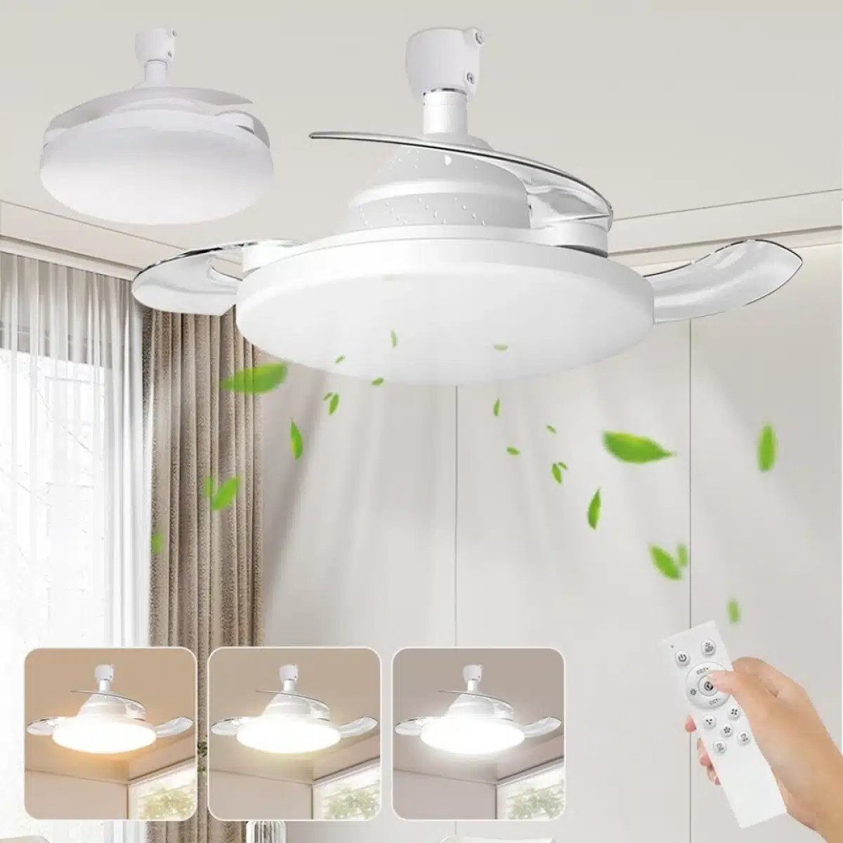 Ανεμιστήρας Οροφής Με Φως LED 120W Και Τηλεχειριστήριο RiXME Ανεμιστήρας Οροφής Με Φως LED 120W Και Τηλεχειριστήριο RiXME