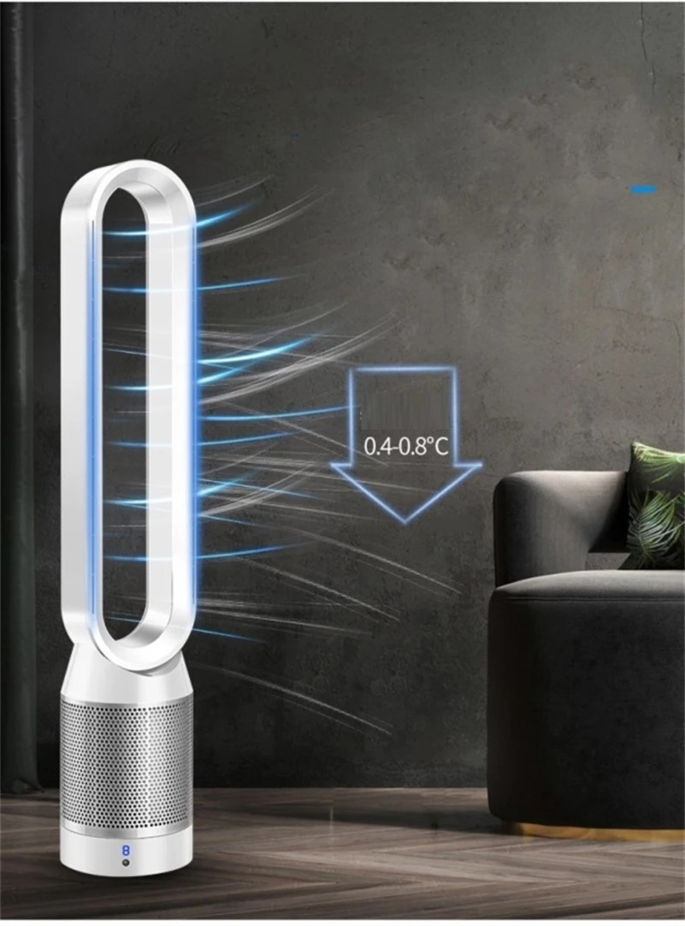 Ανεμιστήρας Πύργος 40W Χωρίς Πτερύγια με HEPA Φίλτρο και Τηλεχειριστήριο Ανεμιστήρας Πύργος 40W Χωρίς Πτερύγια με HEPA Φίλτρο και Τηλεχειριστήριο