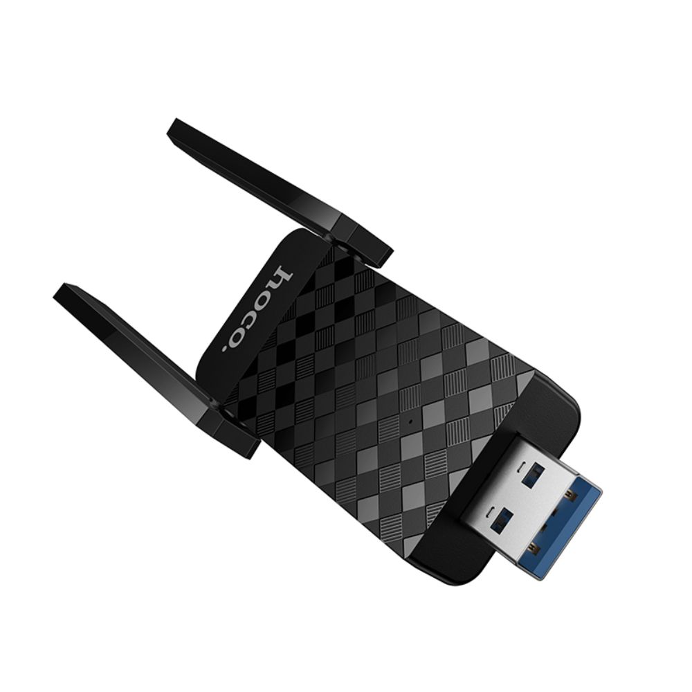 Αντάπτορας WiFi Hoco HI34 WiFi 6 USB 600Mbps Dual Band με 2 Κεραίες Αντάπτορας WiFi Hoco HI34 WiFi 6 USB 600Mbps Dual Band με 2 Κεραίες
