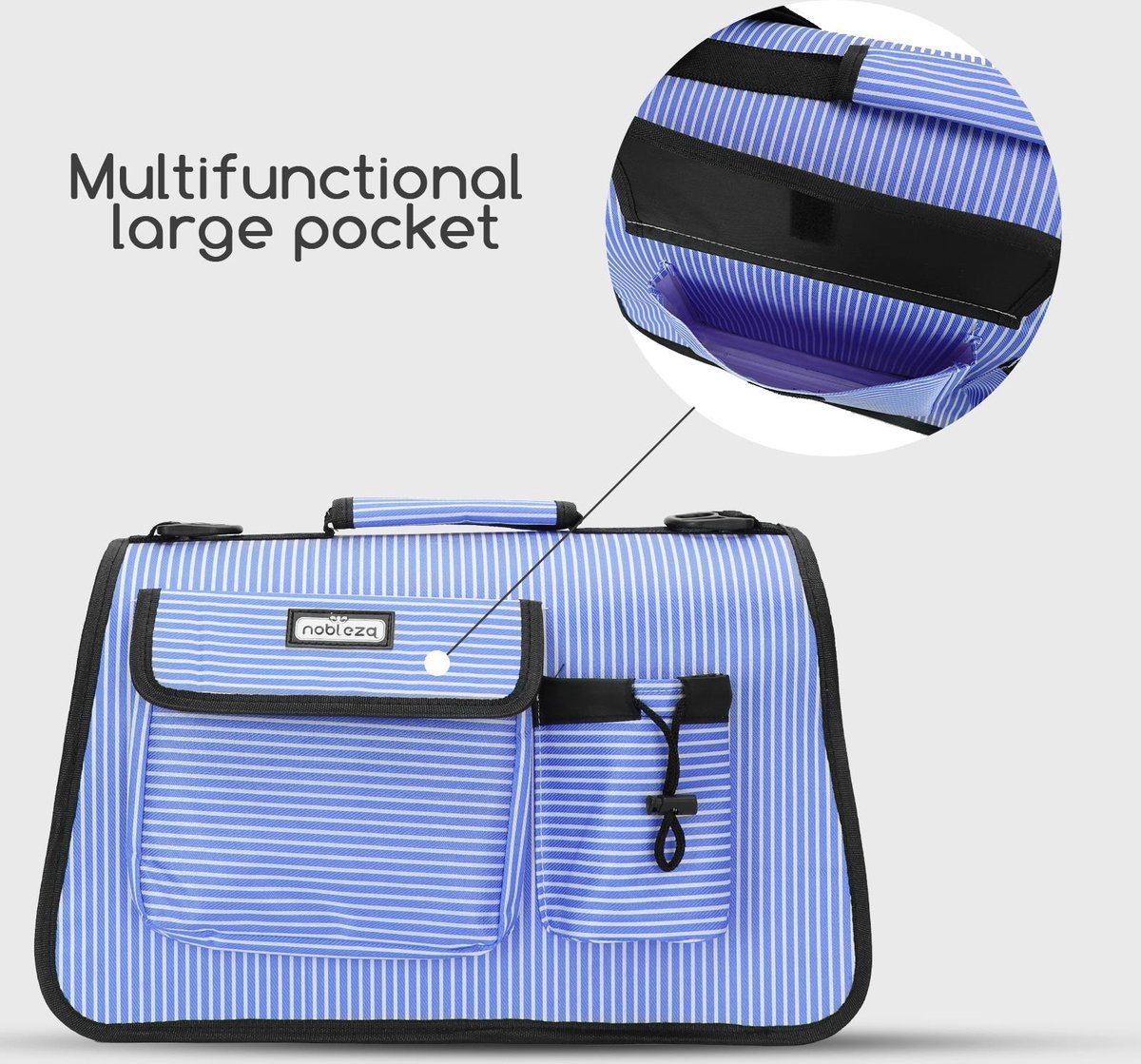 Ανθεκτική Τσάντα Μεταφοράς Κατοικίδιων έως 4 Κιλά με Αερισμό – 53.5x27x23cm Ανθεκτική Τσάντα Μεταφοράς Κατοικίδιων έως 4 Κιλά με Αερισμό – 53.5x27x23cm