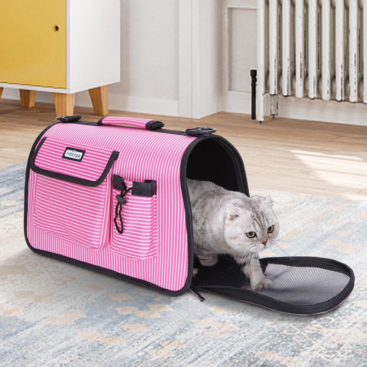 Ανθεκτική Τσάντα Μεταφοράς Κατοικίδιων έως 4 Κιλά με Αερισμό – 53.5x27x23cm Ανθεκτική Τσάντα Μεταφοράς Κατοικίδιων έως 4 Κιλά με Αερισμό – 53.5x27x23cm