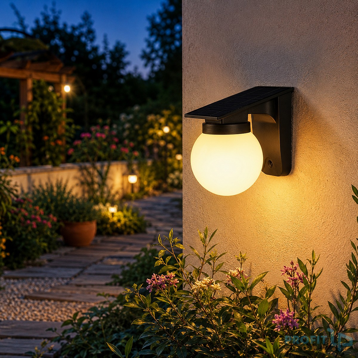 Απλίκα Τοίχου Αδιάβροχη Solar LED Θερμό & Ψυχρό Φως Απλίκα Τοίχου Αδιάβροχη Solar LED Θερμό & Ψυχρό Φως