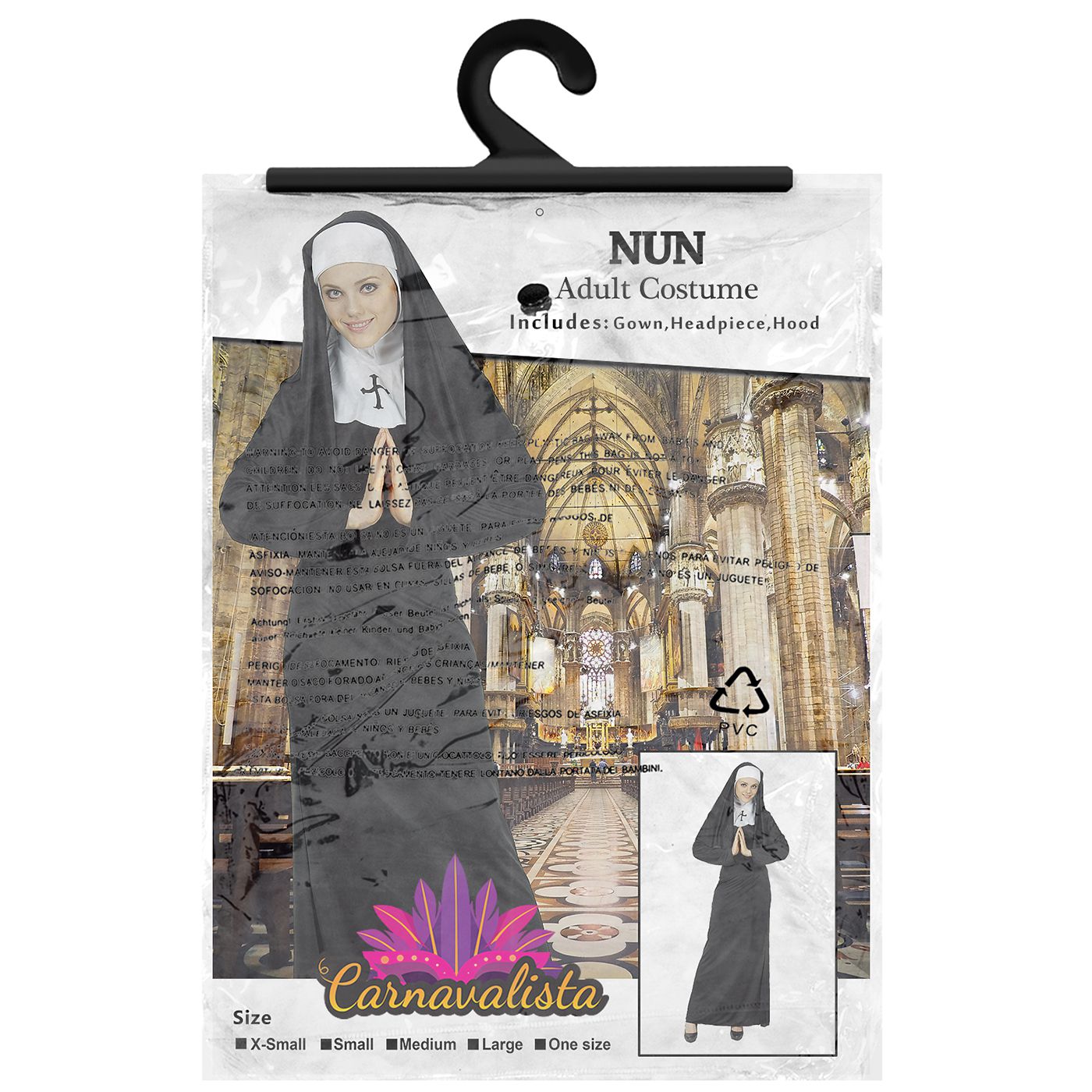 Αποκριάτικη Γυναικεία Στολή Καλόγρια Αποκριάτικη Γυναικεία Στολή Καλόγρια