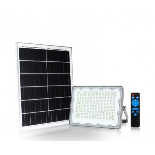 Arrango Αδιάβροχος Ηλιακός Προβολέας 300W LED IP65 με Φωτοβολταϊκό Πάνελ και Χειριστήριο Arrango Αδιάβροχος Ηλιακός Προβολέας 300W LED IP65 με Φωτοβολταϊκό Πάνελ και Χειριστήριο