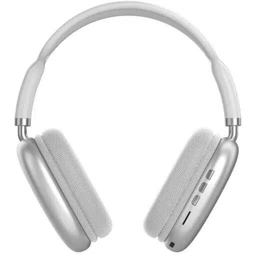 Ασύρματα Ακουστικά Bluetooth Headphones Λευκό-Ασημί-Over Ear Ασύρματα Ακουστικά Bluetooth Headphones Λευκό-Ασημί-Over Ear