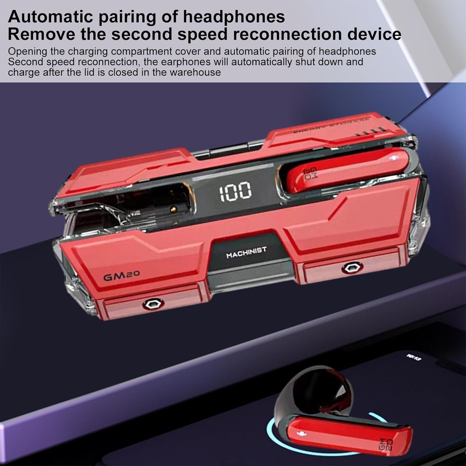 Ασύρματα Ακουστικά Bluetooth Hi-Fi με Θήκη Φόρτισης - Andowl Ασύρματα Ακουστικά Bluetooth Hi-Fi με Θήκη Φόρτισης - Andowl