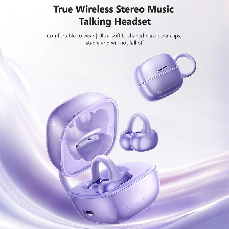 Ασύρματα Ακουστικά Remax OWS-22 Open Ear – Bluetooth 6.0 & ENC | Άνεση, Κρυστάλλινος Ήχος, Θήκη Φόρτισης, Μαύρο, Μωβ, Λευκό Ασύρματα Ακουστικά Remax OWS-22 Open Ear – Bluetooth 6.0 & ENC | Άνεση, Κρυστάλλινος Ήχος, Θήκη Φόρτισης, Μαύρο, Μωβ, Λευκό