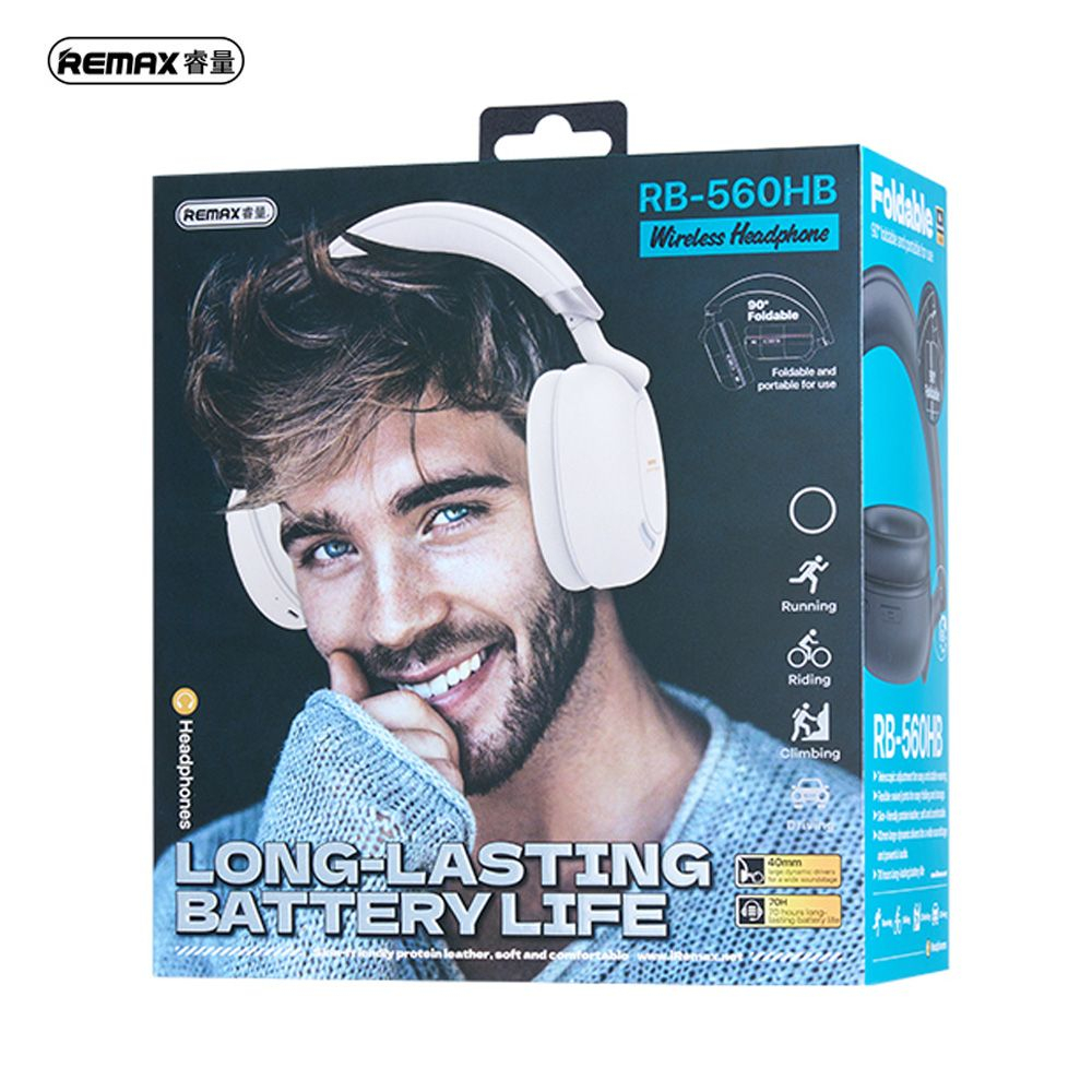 Ασύρματα Bluetooth Ακουστικά Over-Ear με 70 Ώρες Αυτονομία - Remax Ασύρματα Bluetooth Ακουστικά Over-Ear με 70 Ώρες Αυτονομία - Remax