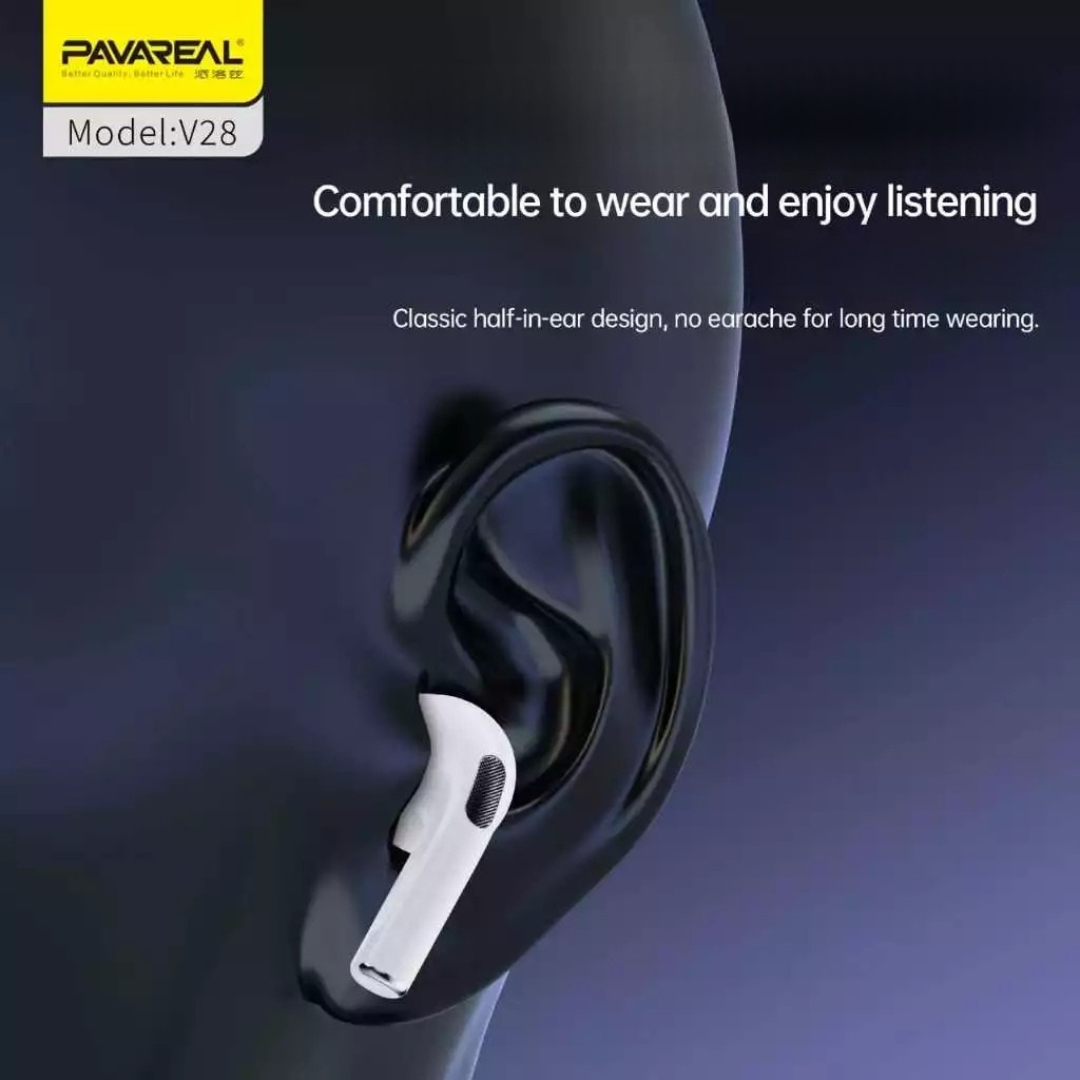 Ασύρματα Bluetooth Earbuds Hi-Fi με Θήκη Φόρτισης & Noise Cancellation Pavareal Ασύρματα Bluetooth Earbuds Hi-Fi με Θήκη Φόρτισης & Noise Cancellation Pavareal