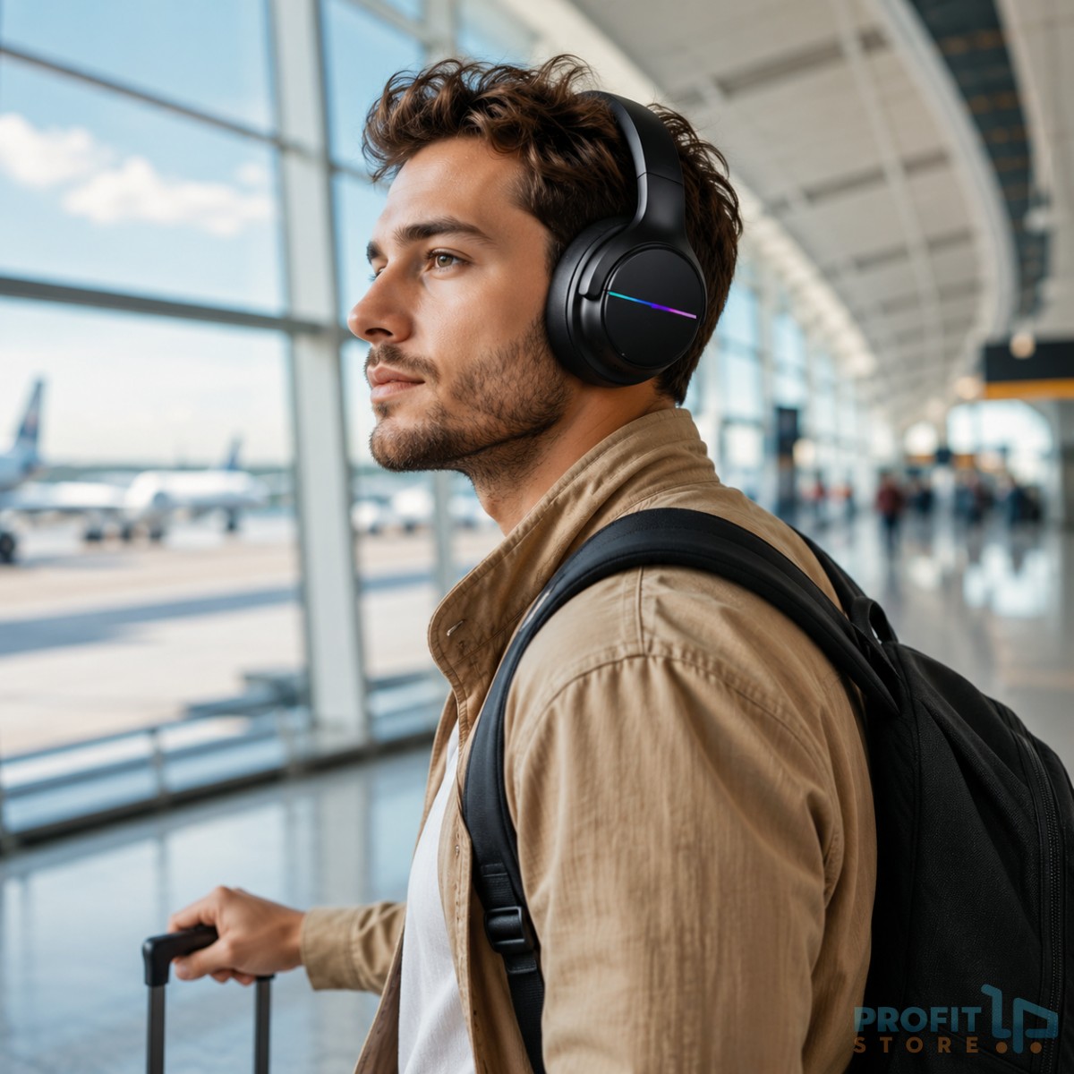 Ασύρματα Over-Ear Ακουστικά Bluetooth 5.3 με Ενσωματωμένο Μικρόφωνο και Φωτισμό Ασύρματα Over-Ear Ακουστικά Bluetooth 5.3 με Ενσωματωμένο Μικρόφωνο και Φωτισμό