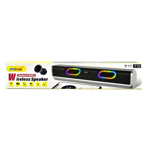 Ασύρματη Andowl Μπάρα Ήχου Soundbar Bluetooth 5Wx2 WiFi USB FM - Γκρι Ασύρματη Andowl Μπάρα Ήχου Soundbar Bluetooth 5Wx2 WiFi USB FM - Γκρι