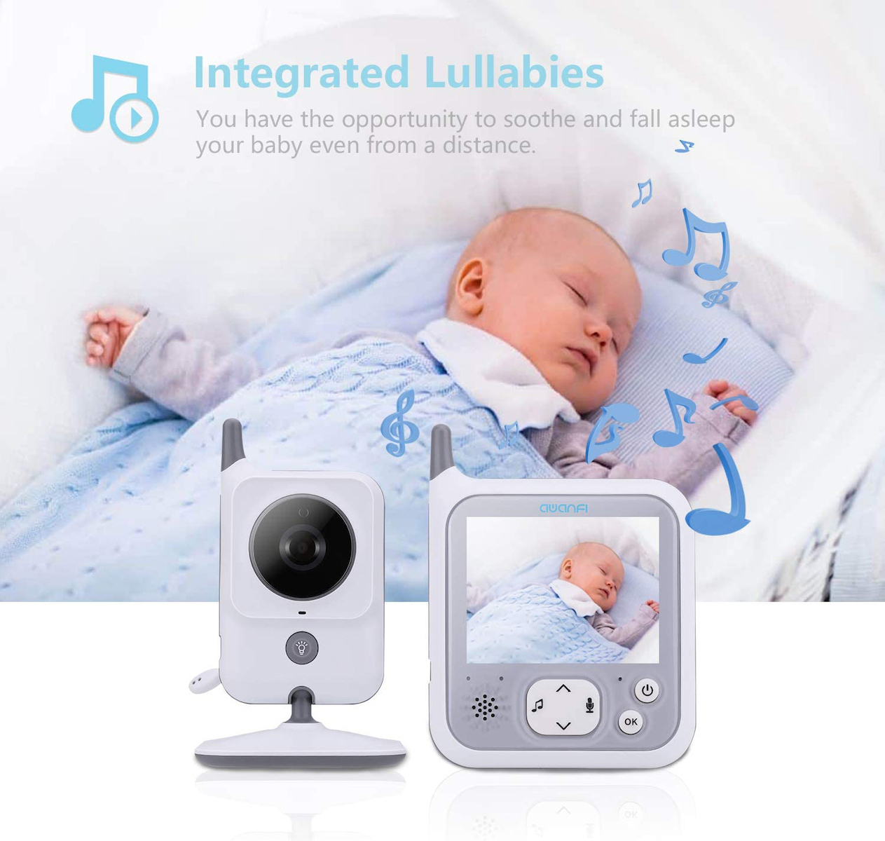 Ασύρματη Ενδοεπικοινωνία Μωρού - Baby Monitor με Οθόνη 3.2