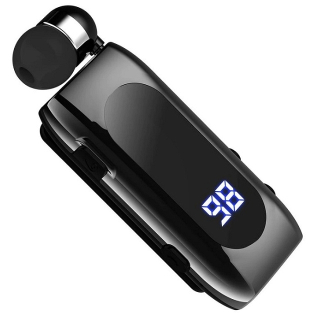 Ασύρματο Ακουστικό Bluetooth Handsfree - K55 Retractable - Μαύρο - για Android και iOS Ασύρματο Ακουστικό Bluetooth Handsfree - K55 Retractable - Μαύρο - για Android και iOS
