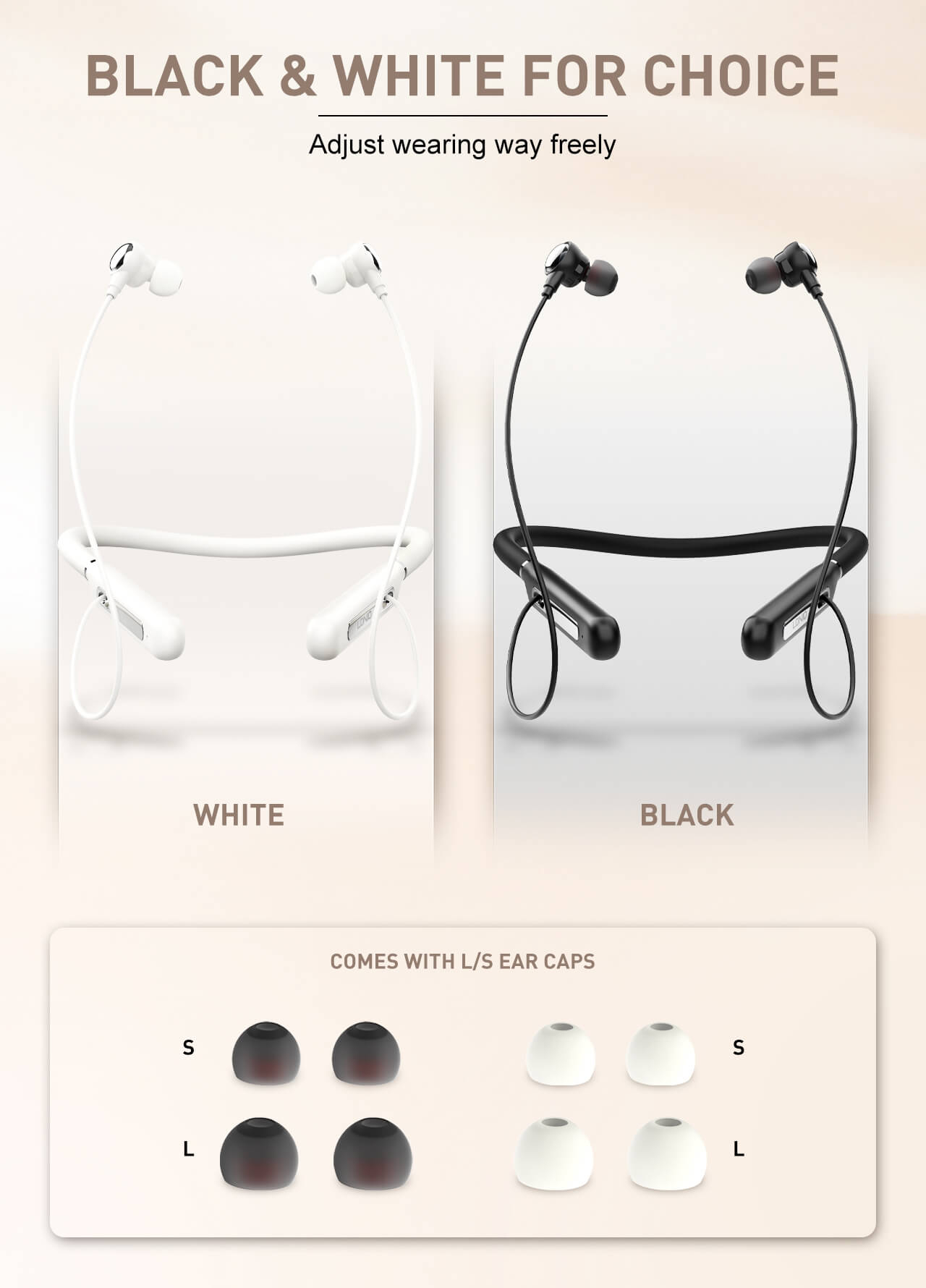 Ασύρματο Bluetooth Neckband Headset με Hi-Fi Ήχο & Άνετο Σχεδιασμό - LDNIO Ασύρματο Bluetooth Neckband Headset με Hi-Fi Ήχο & Άνετο Σχεδιασμό - LDNIO